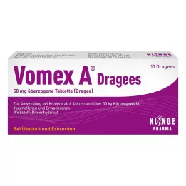 VOMEX A Dražeed 50 mg kaetud tabletid, 10 tk