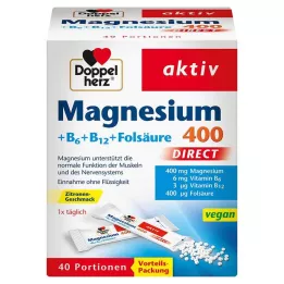 DOPPELHERZ Magneesium+B-vitamiinid DIRECT Pelletid, 40 tk