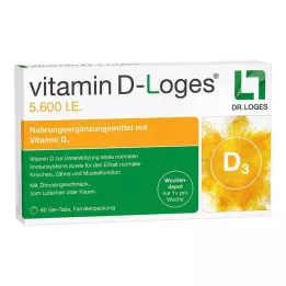 VITAMIN D-LOGES 5600 RÜ nädalane Depo närimistablettide perepakk, 60 tk