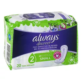 ALWAYS diskreetne inkontinentsi insert väike, 20 tk