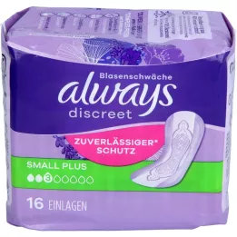 ALWAYS diskreetne inkontinentsi sisetükk väike pluss, 16 tk