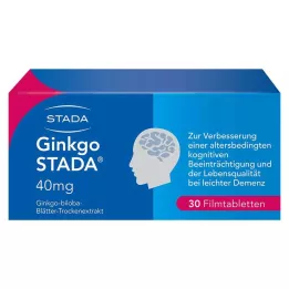 GINKGO STADA 40 mg õhukese polümeerikattega tabletid, 30 tk