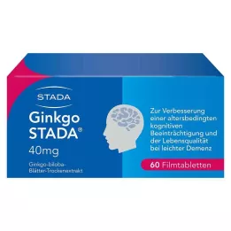 GINKGO STADA 40 mg kilega kaetud tabletid, 60 tk