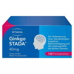 GINKGO STADA 40 mg õhukese polümeerikattega tabletid, 120 tk