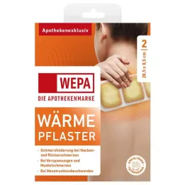 WÄRMEPFLASTER Kael/selg 8,5x28,5 cm WEPA, 2 tk