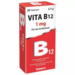 VITA B12 1 mg piparmündi maitsega pastillid, 30 tk