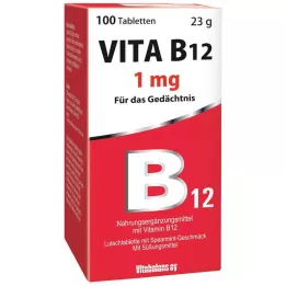 VITA B12 1 mg piparmündi maitsega pastillid, 100 tk