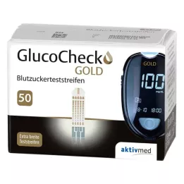 GLUCOCHECK GOLD Vere glükoosisisalduse testribad, 50 tk