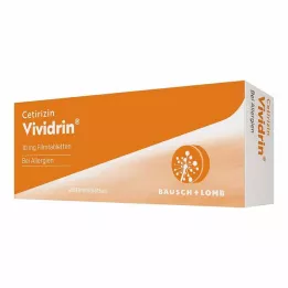 CETIRIZIN Vividrin 10 mg õhukese polümeerikattega tabletid, 20 tk