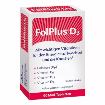 FOLPLUS+D3 tabletid, 90 tk FOLPLUS+D3 tabletid, 90 tk