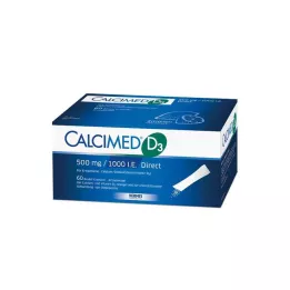 CALCIMED D3 500 mg/1000 I.E. Direct Graanulid, 60 tk