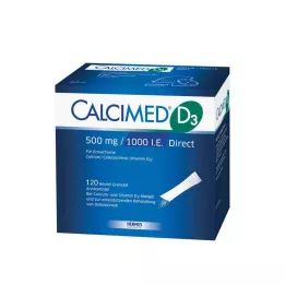 CALCIMED D3 500 mg/1000 I.E. Direct Graanulid, 120 tk