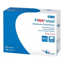 FIXIERBINDE elastne 6 cmx4 m tsellofaaniga, 1 tk