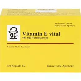 VITAMIN E VITAL 400 mg Rennersche Apotheke pehmekapslid, 100 tk