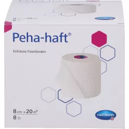 PEHA-HAFT fikseerimisside lateksivaba 8 cmx20 m, 8 tk