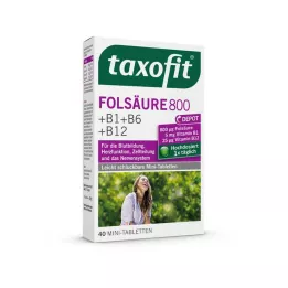 Taxofit foolhape 800 +-vitamiin B1, B6 ja B12 tabletid, 40 tk