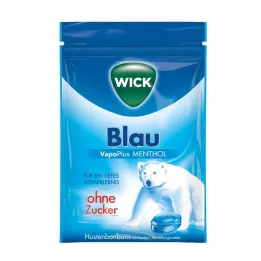 WICK BLAU Mentool Bonbons ilma suhkrukotita, 72 g