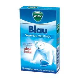 Wick Blue Vapoplus Mentoli köha Bonbons, 46 g