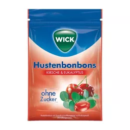 Wick Wild Cherry & Eucalyptuse maiustused ilma suhkruta, 72 g