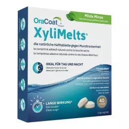 ORACOAT XyliMelts kleepuvad tabletid mahe piparmünt, 40 tk