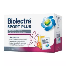 BIOLECTRA Sport Plus joogigraanulid, 20X7,5 g