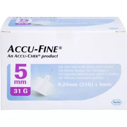 ACCU FINE steriilsed nõelad F.insulinpens 5 mm 31 g, 100 tk