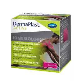 DERMAPLAST Active Kinesiology Tape 5 cmx5 m roosa, 1 tk