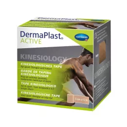 DERMAPLAST Aktiivne Kinesioloogia Teip 5 cmx5 m beež, 1 tk
