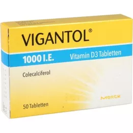 VIGANTOL 1000, st D3 -vitamiini tabletid, 50 tk