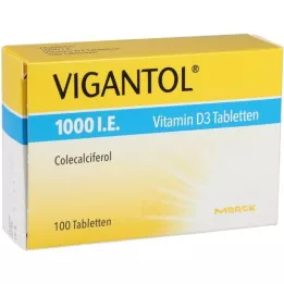VIGANTOL 1000, st D3 -vitamiini tabletid, 100 tk