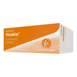 CETIRIZIN Vividrin 10 mg õhukese polümeerikattega tabletid, 100 tk