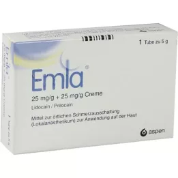 EMLA 25 mg/g + 25 mg/g kreemi + 2 tegaderm pl., 5 g