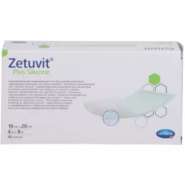 ZETUVIT Plus Silicone steriilne 10x20 cm, 10 tk