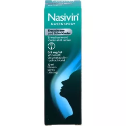 NASIVIN Ninasprei täiskasvanutele ja koolilastele, 10 ml