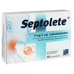 SEPTOLETE 3 mg/1 mg silmuse tablette, 16 tk
