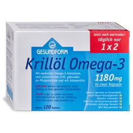 GESUNDFORM Krilliõli 1180 mg Antarktika kapslid, 120 tk