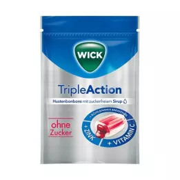 WICK Kolmetoimeline mentool & Cassis ilma suhkruta, 72 g
