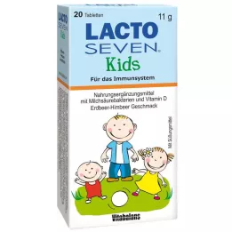 LACTO SEVEN Lastele mõeldud maasika-vaarikamaitselised tabletid, 20 tk