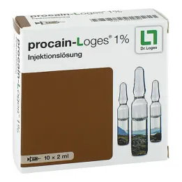 Procaine-Loges 1% süstelahuse ampullid, 10X2 ml