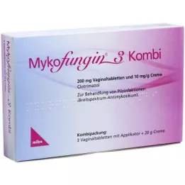 MYKOFUNGIN 3 Kombi 200 mg vaginaltab.+10 mg/g kr., 1 lk