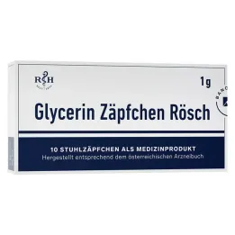 Glütseriini ravimküünlad Rösch 1 g kõhukinnisuse vastu, 10 tk