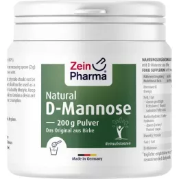 NATURAL D-Mannose Birke Zeinpharma pulbrist, 200 g