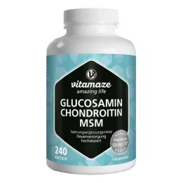 GLUCOSAMIN CHONDROITIN MSM C-vitamiini kapslid, 240 tk