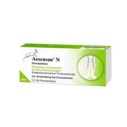 Aescusan N õhukese polümeerikattega tabletid, 20 tk