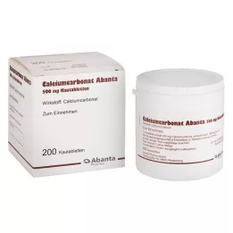 CALCIUMCARBONAT ABANTA 500 mg närimistabletid, 200 tk
