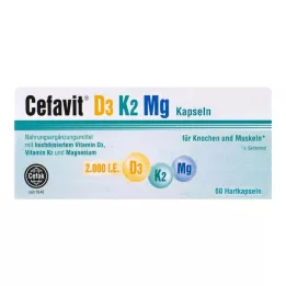 CEFAVIT D3 K2 Mg 2000 IU kõvakapslid, 60 tk