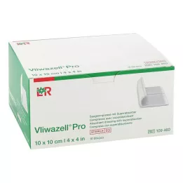 VLIWAZELL Pro superabsorbent kompress steriilne 10x10 cm, 10 tk