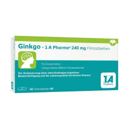Ginkgo – 1 A Pharma® 240 mg õhukese polümeerikattega tablett, 60 tk