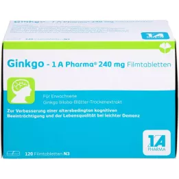 GINKGO-1A Pharma 240 mg kilega kantavad tabletid, 120 tk