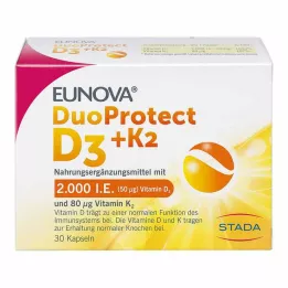 EUNOVA DuoProtect D3+K2 2000 IU/80 μg kapslid, 30 tk